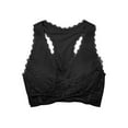 thumbnail image 6 of KingShop Women's Seamless Lace Racerback Sports Bras Cross Front Side Buckle Yoga Lounge Bra Workout Activewear, 6 of 7