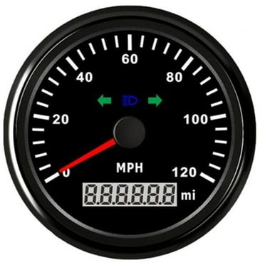 GELOO  85mm Digital GPS Speedometer 0-120MPH Gauge Odometer for Car Truck RV Motorcycle