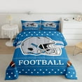 thumbnail image 2 of Manfei Gray Rugby Helemt Bedding Comforter Set,Football Sport Twin Comforter Sets,Boys Ball Game Bedding Set For Boys Kids,Ultra Soft Home Decor Reversible,2pcs, 2 of 8