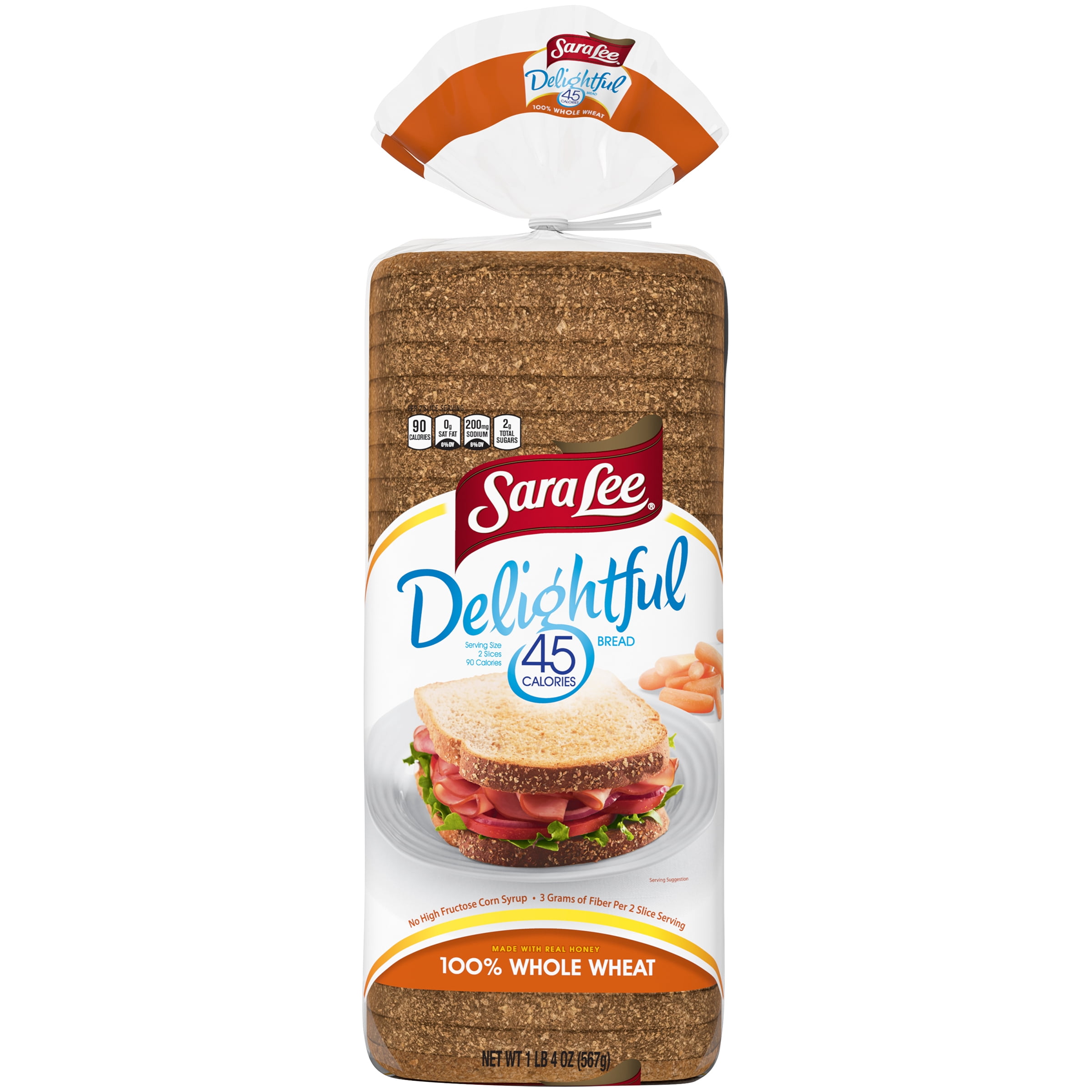Sara Lee Delightful Whole Wheat Bread Nutrition Facts ...
