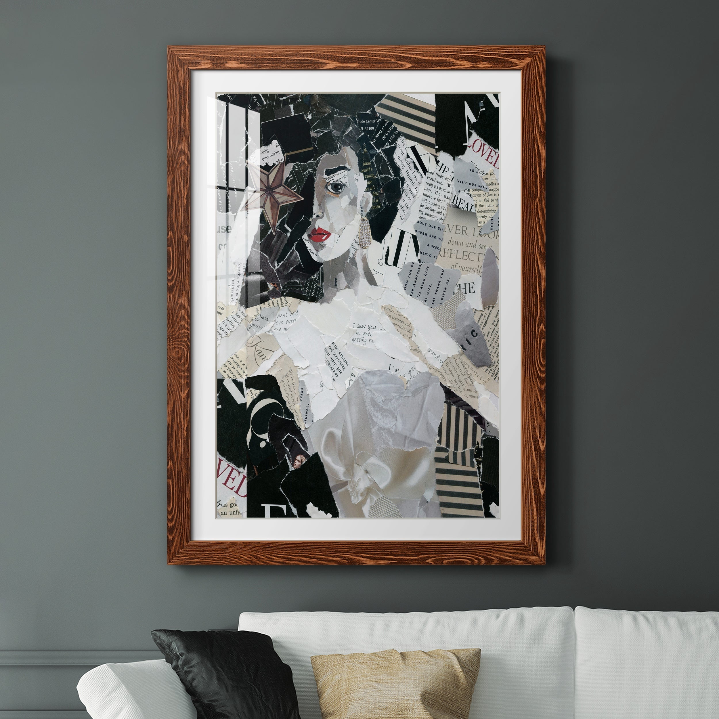 Runway Star - Premium Framed Print - Distressed Barnwood Frame - Ready to Hang