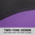 thumbnail image 6 of BDK UltraSleek Purple Seat Covers for Cars Full Set, Two-Tone Front Seat Covers with Matching Back Seat Cover, Stylish Car Seat Covers with Split Bench Design, Automotive Interior Covers, 6 of 8