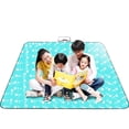 thumbnail image 3 of Soidarity Colchoneta de Picnic impermeable plegable para exteriores a cuadros rojos y blancos, almohadilla gruesa de moda, transpirable, suave, portátil, carpas azul 150*300cm Soidarity OD001135-28, 3 of 6