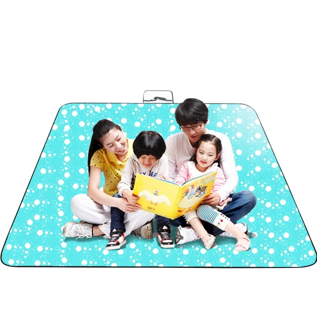 Soidarity Colchoneta de Picnic impermeable plegable para exteriores a cuadros rojos y blancos, almohadilla gruesa de moda, transpirable, suave, portátil, carpas azul 150*100cm Soidarity OD001135-25