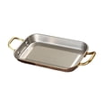 thumbnail image 5 of Fiocias Stainless Steel Platter for Serving, Fruit Dish with Handles for Meat And Snacks L Retro Gold, 5 of 9