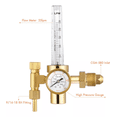 thumbnail image 5 of "Regulador Con Flujómetro Para Co2 Y Gas Argón 3500 Psi Color Dorado ", 5 of 5