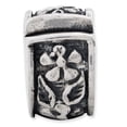 thumbnail image 3 of 925 Sterling Silver Charm For Bracelet Hinged Floral Clip Bead Specialty, 3 of 8
