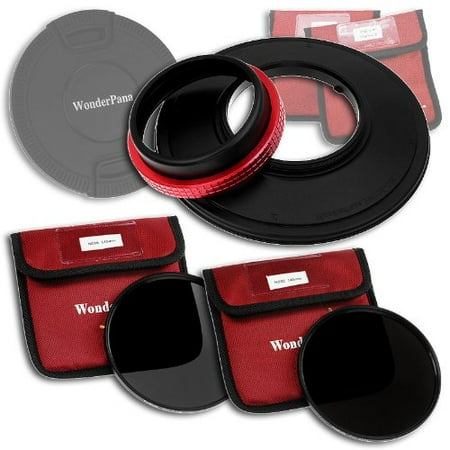 WonderPana 145 ND Kit - 145mm Filter Holder Lens Cap ND16 & ND32 Filters for Panasonic Lumix G Vario 7-14mm f/4.0 Lens