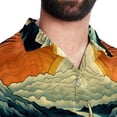 thumbnail image 5 of Yak Men's Hawaiian Button Down Printed Short Sleeve Summer Beach Shirts, 5 of 6