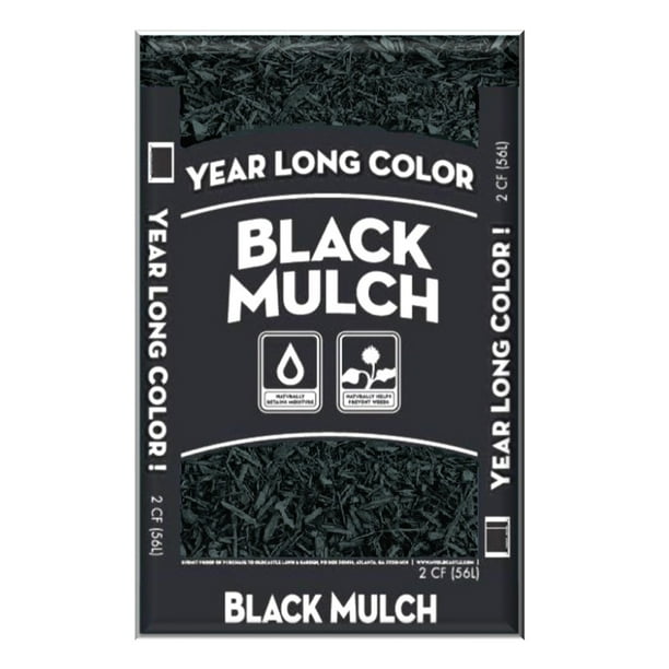 Year Long Color Black Mulch, 2 Cu. Ft.