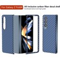thumbnail image 2 of Aramid Fiber Case for Samsung Galaxy Z Fold 4 Case Aramid Fiber Thin Fit Slim Minimalist 6 FT Military Grade Drop Protection Case with Wireless Charging, Blue, 2 of 14