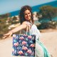 thumbnail image 3 of Bolso de playa grande y duradero, bolso de playa de lona, bolso de viaje para mujer, bolso de hombro informal para compras y viajes, 3 of 8