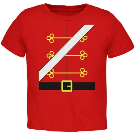 

Christmas Toy Soldier Nutcracker Costume Toddler T Shirt Red Toddler Size 5/6