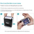 thumbnail image 5 of MaxMark Q43 (Large Size) Date Stamp with "APPROVED" Self Inking Stamp - Blue Ink, 5 of 5