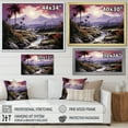 thumbnail image 4 of Designart "Sunset Abstract With Hawaii Palm Tree III" Palms & Palm Trees Floater Framed Wall Decor, 4 of 5