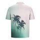 thumbnail image 4 of Blusa y camisa de manga corta con cuello vuelto para hombre, informal, de moda, de color liso, con botones, solapa y hebilla de gancho, camiseta de manga corta de poliéster para hombre., 4 of 5