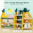 thumbnail image 5 of Yardi Yard 3-in-1 Kids Toy Storage Organizer with Bookshelf Corner Rack, Toy Storage for Kids, Boys, Girls, Nursery, 5 of 8