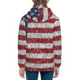 thumbnail image 6 of Kdxio America Flag Glitter Pattern Kids Boys Girls Zip Up Hoodie 3D Printed Hooded Sweatshirt Hoody Coat with Pocket 7-12 Y-Medium, 6 of 6