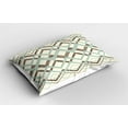 thumbnail image 2 of Ambesonne Chevron Pillow Sham 2 Pack, Vintage Zigzag Lines, 36"x20", Almond Green Brown Cream, 2 of 3