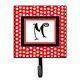thumbnail image 1 of "Treasures CJ1012-MSH4 Letter M Initial Monogram-Red Black Polka Dots Leash Holder o Key Hook, Small, Multicolor" Caroline's Treasures CJ1012-MSH4, 1 of 1