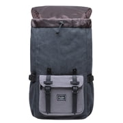 KAUKKO Laptop Outdoor Backpack, Traveling Rucksack Fits 15.6 Inch Laptop (E5-1Canvas Blackgrey)