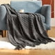 thumbnail image 5 of Manta con borlas, suave, con textura de burbujas, ligera y cálida, para cubrir el sofá, decoración del hogar, 5 of 5