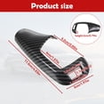 thumbnail image 3 of relayinert Carbon Fibre Automatic Shift Knob Cover Trim Easy Installation Durable And Long-lasting Carbon, 3 of 6