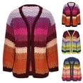thumbnail image 5 of Lovskoo Cardigan Sweaters for Women Casual Long Sleeve Cardigan Warm Cardigan Sweater Navy, 5 of 5