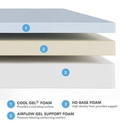 Cool Gel 12\ Queen Medium Tight Top Gel Memory Foam Mattress