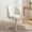 Creamy White, variant on NEO CHAIR Office Vanity Chair with Wheels Comfy Desk Chair for Girls Cute Computer Small Armless Adjustable Height Swivel for Home Bedroom Task (White)