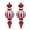 2pcs, variant on Shoreew 2 Pcs 7 Inch Finial Drop Christmas Tree Ornaments Red White Gourd Shape Hanging Ornaments Shatterproof Plastic Finial Pendant for Holiday Party Decor