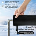 thumbnail image 6 of NOGIS Outdoor Faucet Cover for Winter Freeze Protection 28" x 15" Outdoor Long Faucet Cover Socks for Winter Faucet Protector Waterproof Insulated Spigot Cover Hose Bib Cover, 6 of 7
