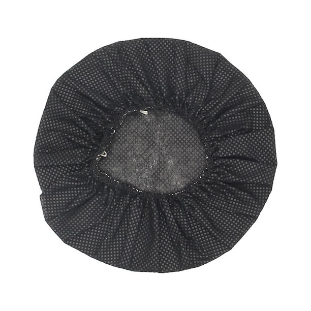 Sidaley 100x almohadillas para los oídos, auriculares montados en la cabeza, fundas elásticas transpirables de un solo , accesorios para Relojes inteligentes Negro