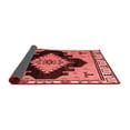 thumbnail image 2 of Ahgly Company Indoor Square Abstract Red Modern Area Rugs, 6' Square, 2 of 4