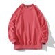 thumbnail image 2 of Gibobby Sudaderas sin gorro hombre Sudadera ligera de manga larga de rizo francés con cuello redondo para hombre(Rosa caliente,M), 2 of 4