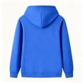 thumbnail image 6 of UDAUDU Girls Boys Oversized Hoodies Fleece Casual Pullover Sweatshirts Kids Fashion Casual Outfits Fall Winter Clothes Royal Blue 7-8 Years, 6 of 6