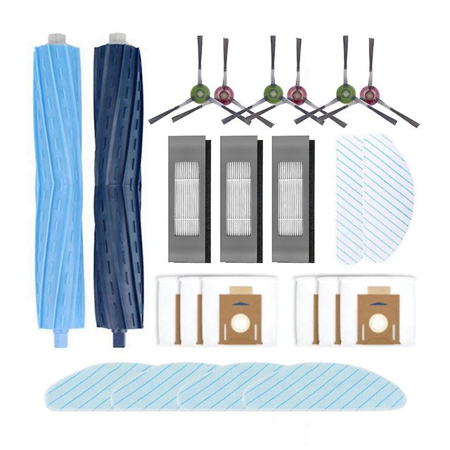Para Ecovacs Deebot Ozmo T9 Aivi principal/lateral bolsa de polvo bolsa de filtro Hepa Afortunado Sencillez