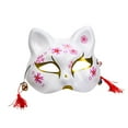 thumbnail image 3 of Unisex Cosplay Hallowee Mask Hand Painted Protection Halloween Fox Mask With Tassels&Bell Cute Props, 3 of 3