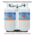 thumbnail image 3 of Flame King Dual Propane Tank Holder Rack for 40LB Tanks, Black/Silver, for Christmas 2025, 3 of 6