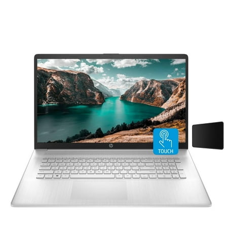 HP 17 Laptop, 17.3" HD+ Touchscreen, Intel Core i7-1255U Processor, 64GB RAM, 4TB PCIE SSD, Webcam, HDMI, Backlit Keyboard, Wi-Fi, Windows 11 Home, Silver