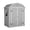 Gray, variant on 6 x 4.5 ft Outdoor Storage Shed Metal Garden Tool House with 138.6 Cu.ft Capacity Barn Roof Design for Backyard Patio Lawn Brown Finish 6.9 ft Peak
