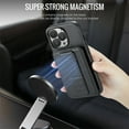 thumbnail image 6 of ELEHOLD for iPhone 15 Wallet Back Case,RFID Blocking Flip Card Holders Strong Magnetic Retractable Wristband Strap Stand Function Shockproof Protective iPhone 15 Cover,Black, 6 of 9
