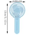 thumbnail image 2 of Mini Handheld Fan, Portable Personal Fan with 90° Adjustable Angle, USB Rechargeable Pocket Fan for Travel Makeup Lash, Cute Summer Gift for Women Kids, 2 of 5