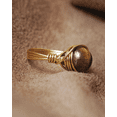 thumbnail image 3 of By Fabrizio design Gioconda Divinita Entorchado Brown Tiger's Eye Ring for Men and Women, 3 of 3