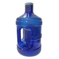 thumbnail image 2 of 1 Gallon BPA FREE Reusable FDA Grade Chemical Free Plastic Drinking Water Big Mouth Bottle Jug Container with Holder Drinking Canteen (Dark Blue), 2 of 3