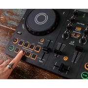 AlphaTheta DDJ-FLX2 Compact 2-Channel DJ Controller with Cover Package