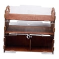 thumbnail image 4 of Organizador de pintura de madera, soporte para almacenamiento de pintura, estante profesional de 3 niveles para pinturas de modelismo., 4 of 9