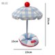 thumbnail image 2 of Lámpara de mesa con forma de sombrilla, lámpara de tela for mesita de noche, luz de noche recargable for dormitorio o sala de estar., 2 of 5