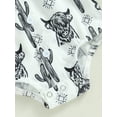 thumbnail image 7 of Wassery Baby Boys Summer Romper Clothes Short Sleeve Cow Print Shirt Jumpsuit Button Down Lapel Bodysuit Newborn Outfit 0-24M, 7 of 7