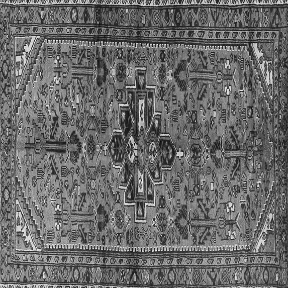 Ahgly Company Indoor Square Persian Gray Traditional Area Rugs, 6' Square
